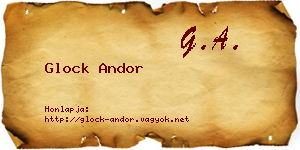 Glock Andor névjegykártya